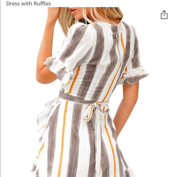 Pin Stripe Summer Dress- New - Picture 2 of 3